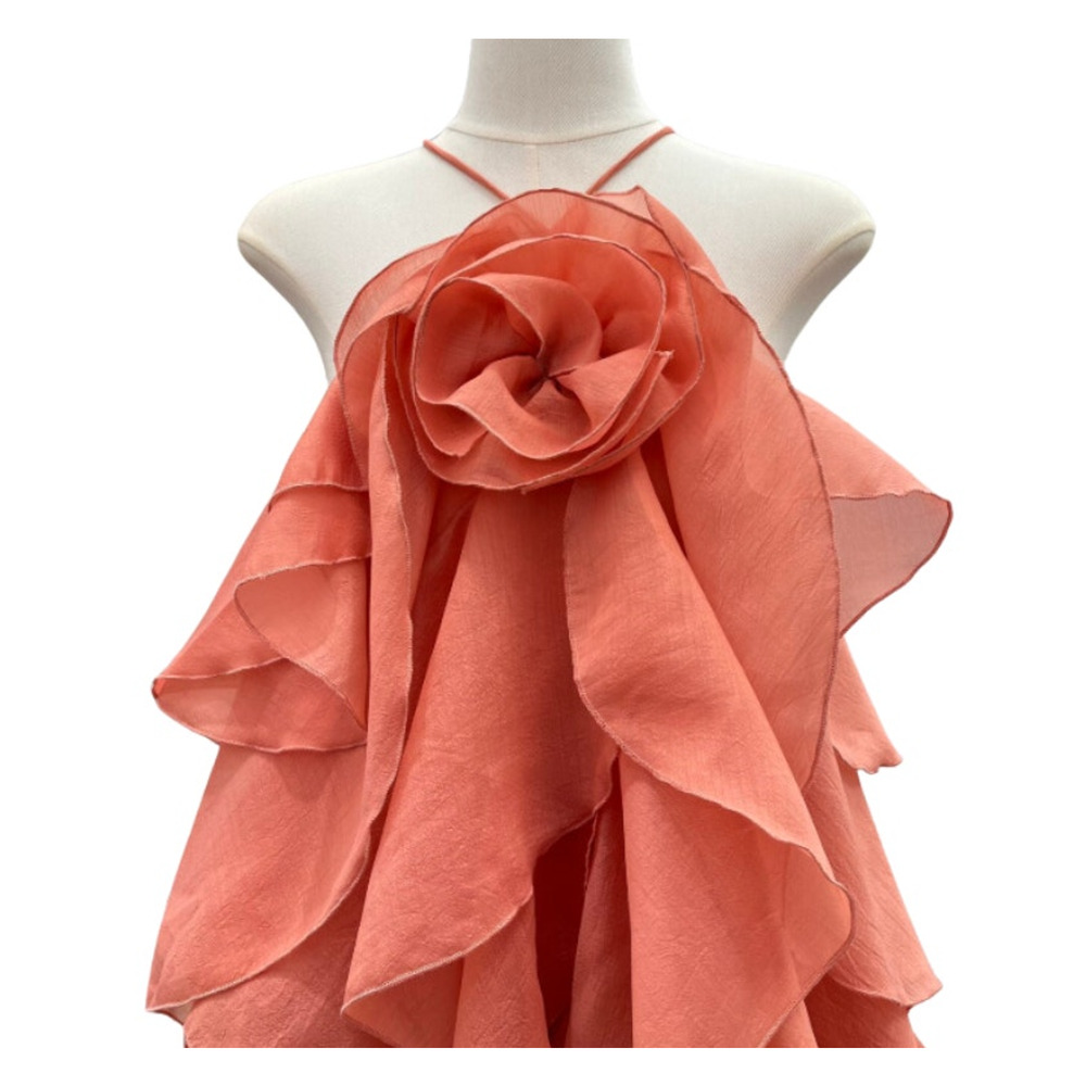 Aje Pandorea Layered Mini Dress Washed Coral Size US 6 - Picture 7 of 13